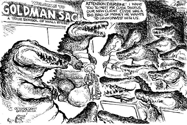 Political/Editorial Cartoon by Pat Oliphant, Universal Press Syndicate on Economy Returning to Normal
