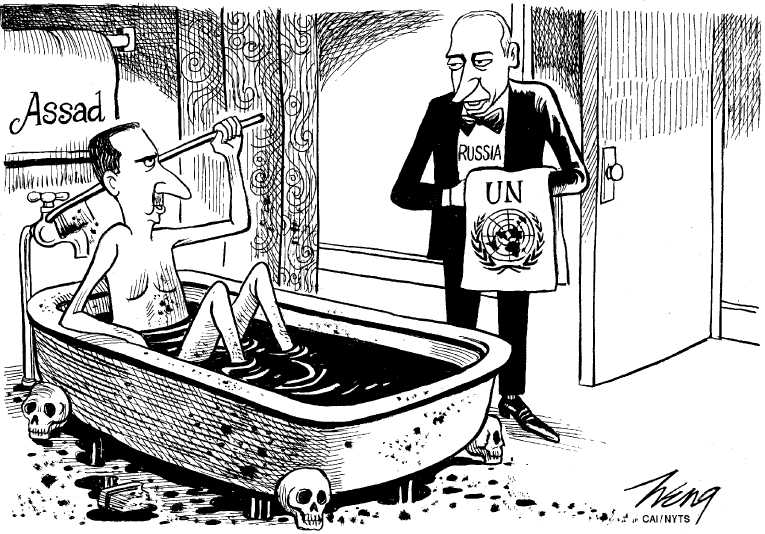 Political/Editorial Cartoon by Heng Kim Song, Lianhe Zaobao, Singapore on In Other News