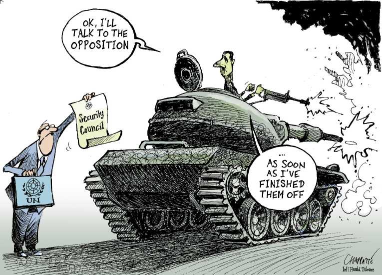 Political/Editorial Cartoon by Patrick Chappatte, International Herald Tribune on In Other News