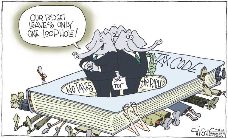 Political/Editorial Cartoon by Signe Wilkinson, Philadelphia Daily News on President Reaching Out to Republicans