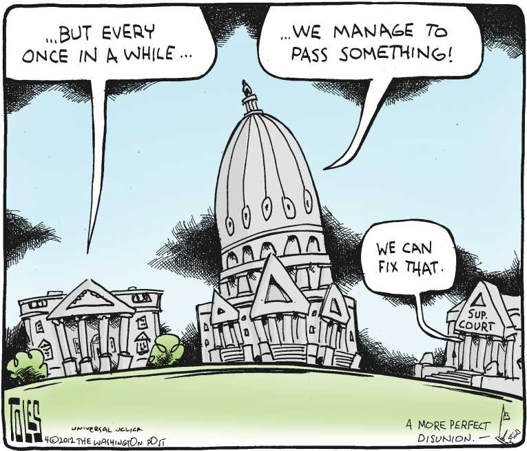 Political/Editorial Cartoon by Tom Toles, Washington Post on Strip Search Decision Explained