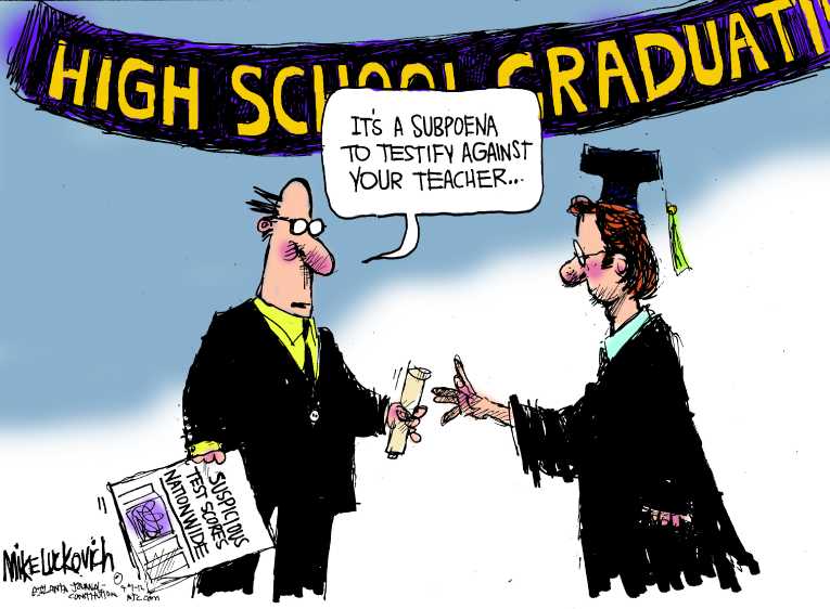 Political/Editorial Cartoon by Mike Luckovich, Atlanta Journal-Constitution on In Other News