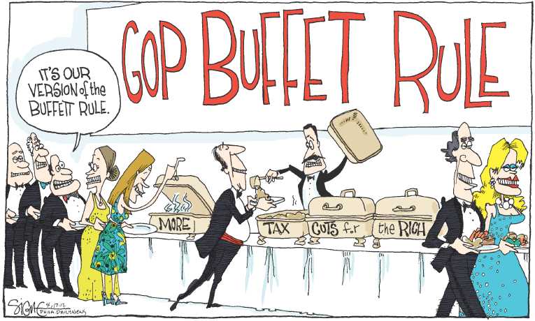 Political/Editorial Cartoon by Signe Wilkinson, Philadelphia Daily News on Tax Deadline Stresses Americans