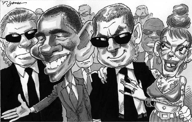 Political/Editorial Cartoon by Taylor Jones, Tribune Media Services on Sex Scandal Rocks Secret Service