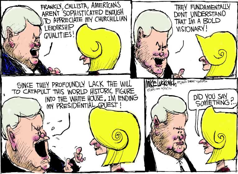Political/Editorial Cartoon by Mike Luckovich, Atlanta Journal-Constitution on In Other News