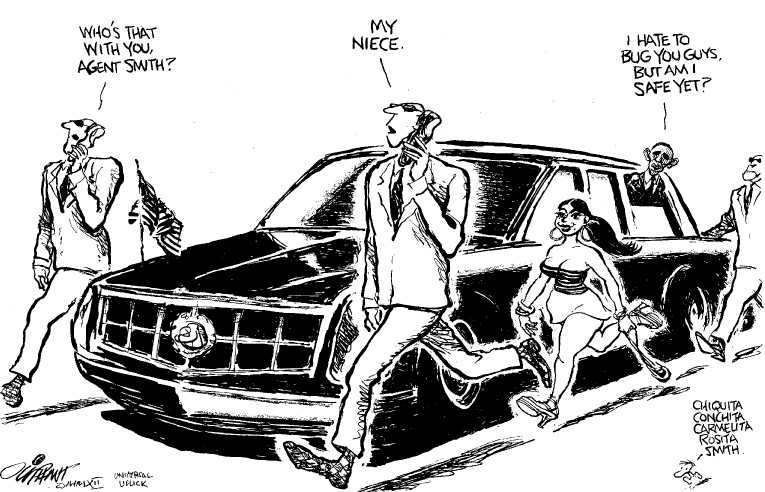 Political/Editorial Cartoon by Pat Oliphant, Universal Press Syndicate on Several Agents Dismissed