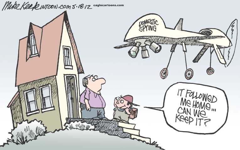 Political/Editorial Cartoon by Mike Keefe, Denver Post on Americans Growing More Pessimistic
