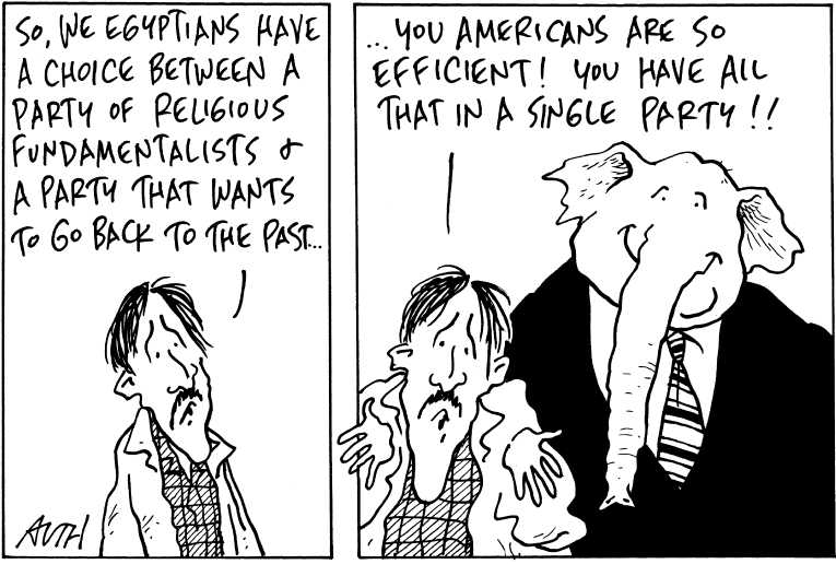 Political/Editorial Cartoon by Tony Auth, Philadelphia Inquirer on In Other News