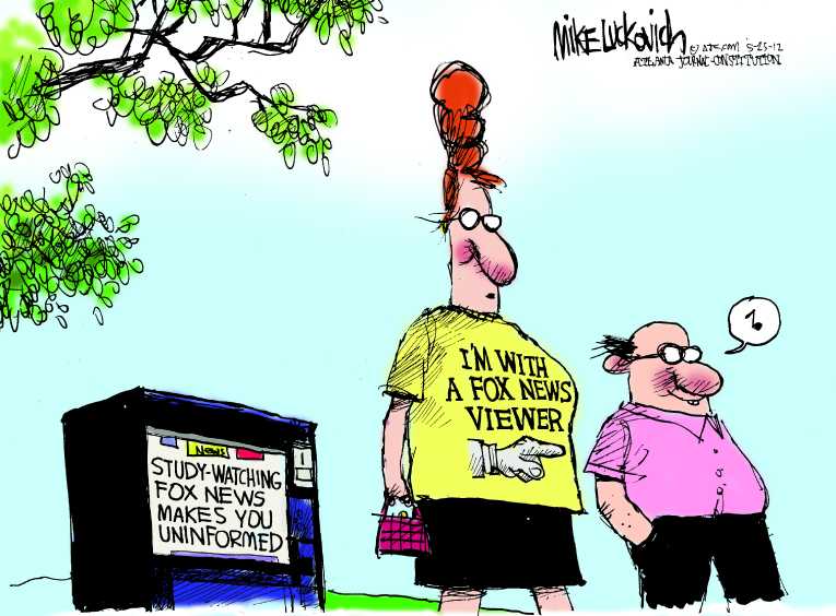 Political/Editorial Cartoon by Mike Luckovich, Atlanta Journal-Constitution on In Other News