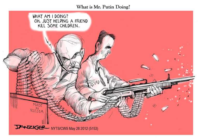 Political/Editorial Cartoon by Jeff Danziger, CWS/CartoonArts Intl. on Unrest Grows in Syria