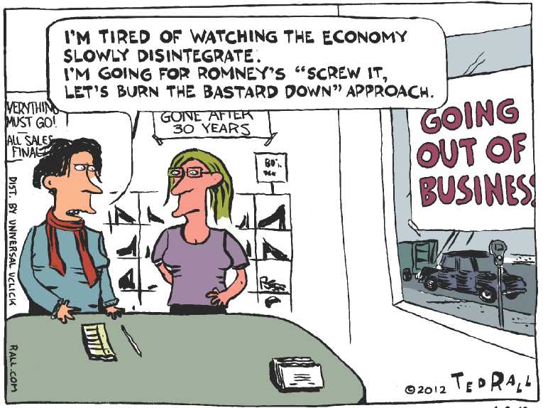 Political/Editorial Cartoon by Joel Pett, Lexington Herald-Leader, CWS/CartoonArts Intl. on Presidential Race Tightening