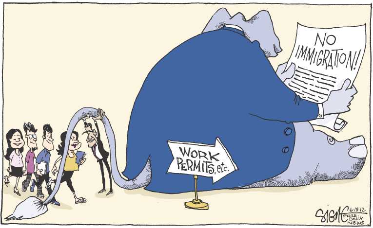 Political/Editorial Cartoon by Signe Wilkinson, Philadelphia Daily News on Presidential Race Tightening