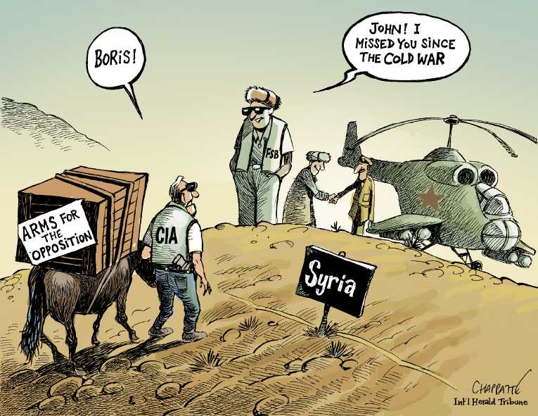 Political/Editorial Cartoon by Patrick Chappatte, International Herald Tribune on In Other News