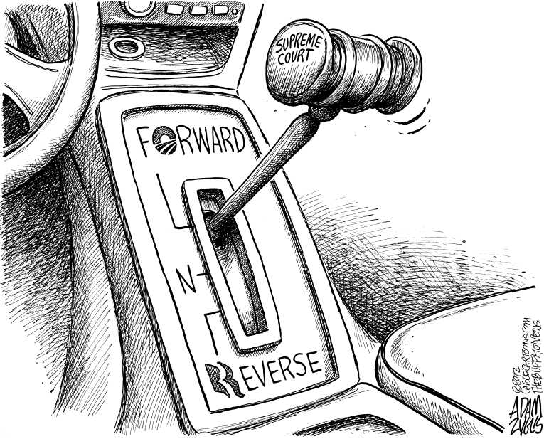 Political/Editorial Cartoon by Adam Zyglis, The Buffalo News on ObamaCare Upheld!