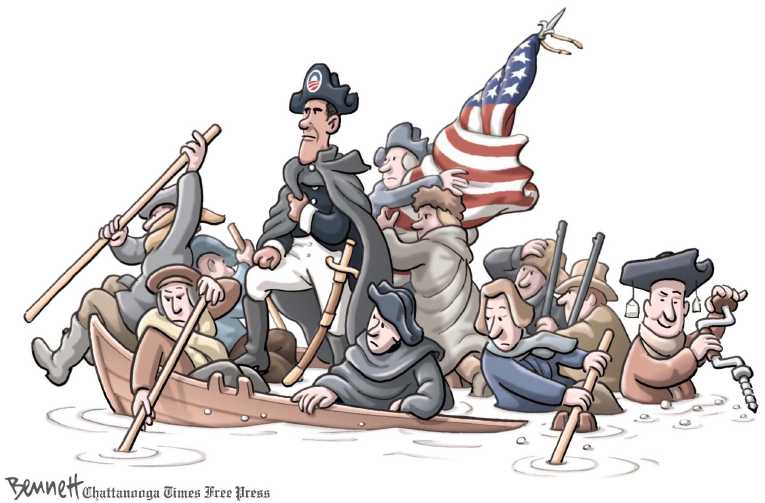 Political/Editorial Cartoon by Clay Bennett, Chattanooga Times Free Press on GOP Warns of Death Panels