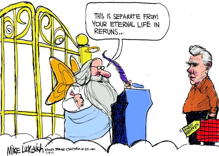 Political/Editorial Cartoon by Mike Luckovich, Atlanta Journal-Constitution on In Other News