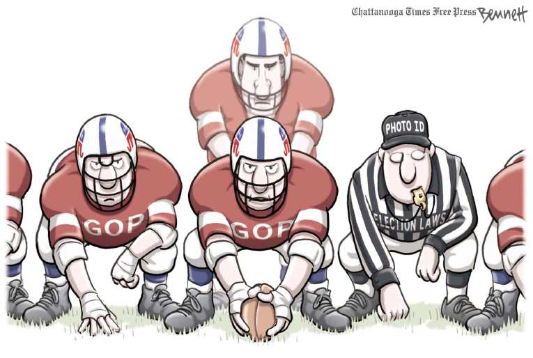 Political/Editorial Cartoon by Clay Bennett, Chattanooga Times Free Press on In Other News