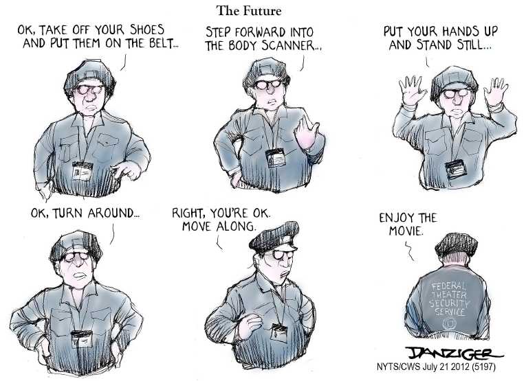 Political/Editorial Cartoon by Jeff Danziger, CWS/CartoonArts Intl. on Colorado Massacre Claims 12 Lives