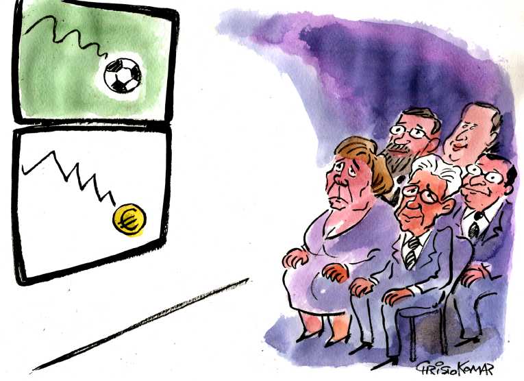 Political/Editorial Cartoon by Christo Komarnitski, Sega, Sofia, Bulgaria on In Other News