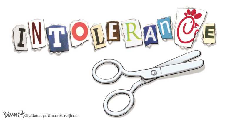 Political/Editorial Cartoon by Clay Bennett, Chattanooga Times Free Press on GOP Pursuing Traditional Values