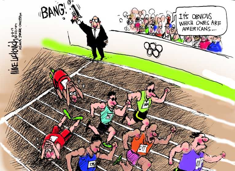 Political/Editorial Cartoon by Mike Luckovich, Atlanta Journal-Constitution on In Other News