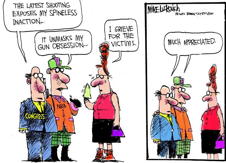 Political/Editorial Cartoon by Mike Luckovich, Atlanta Journal-Constitution on In Other News