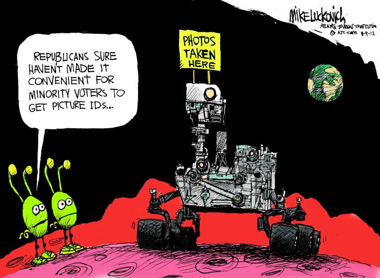Political/Editorial Cartoon by Mike Luckovich, Atlanta Journal-Constitution on In Other News