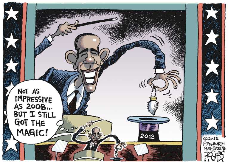 Political/Editorial Cartoon by Rob Rogers, The Pittsburgh Post-Gazette on Campaigns Heats Up