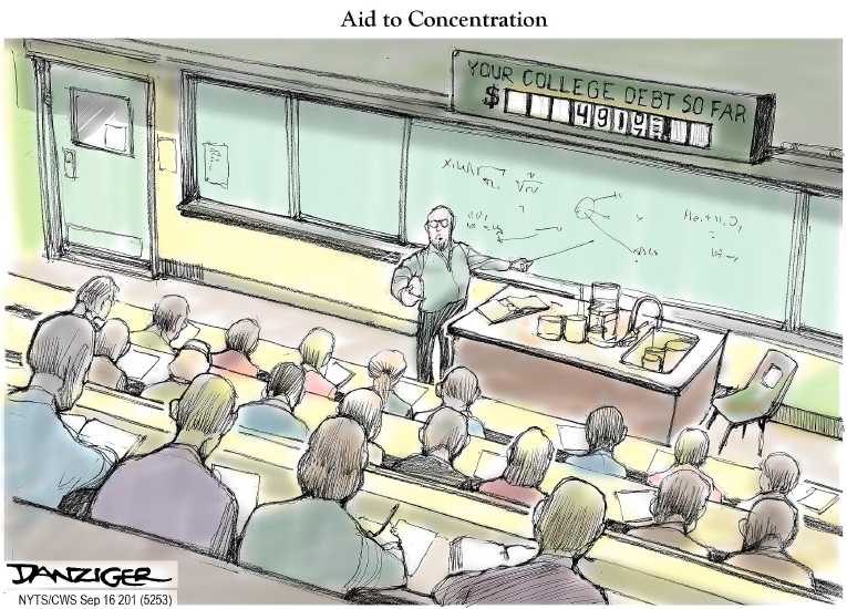 Political/Editorial Cartoon by Jeff Danziger, CWS/CartoonArts Intl. on GOP Doubling Down on the Economy