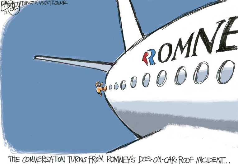 Political/Editorial Cartoon by Pat Bagley, Salt Lake Tribune on Debates Loom Large