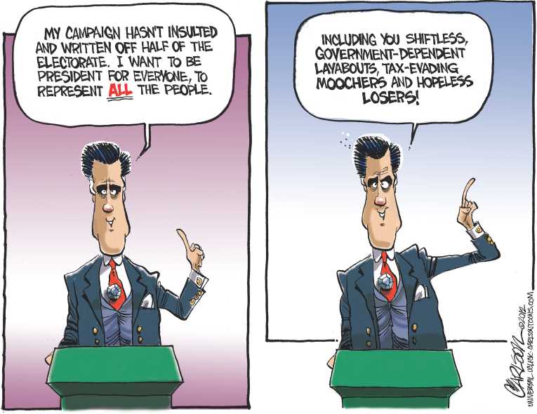 Political/Editorial Cartoon by Stuart Carlson on Debates Loom Large