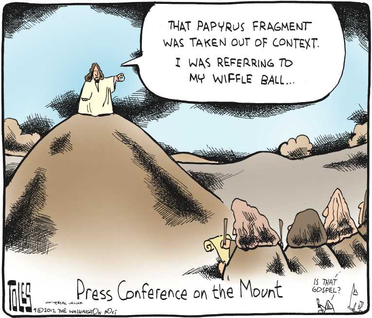 Political/Editorial Cartoon by Tom Toles, Washington Post on In Other News