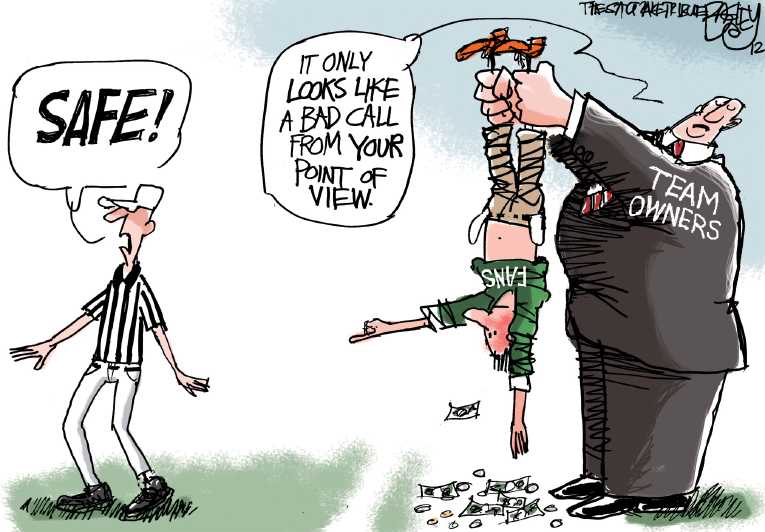 Political/Editorial Cartoon by Pat Bagley, Salt Lake Tribune on Chaos Erupts