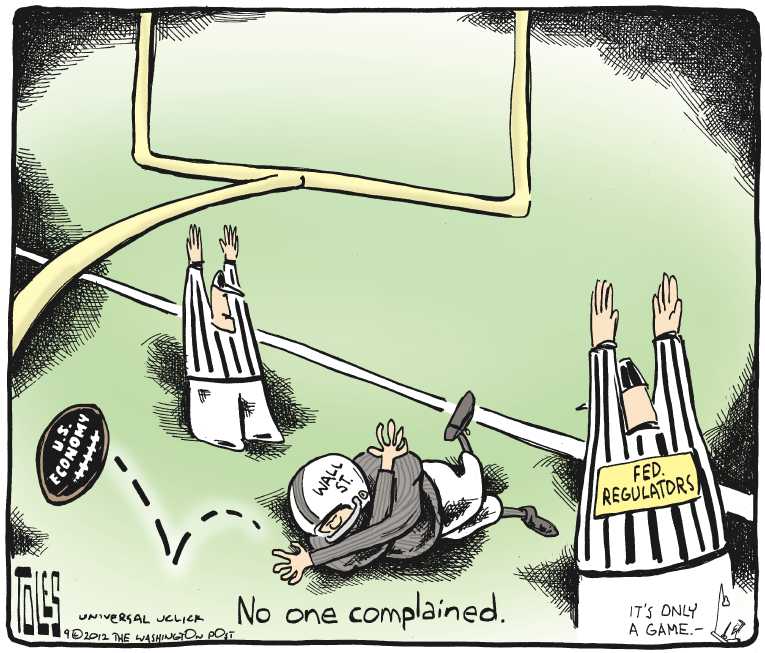 Political/Editorial Cartoon by Tom Toles, Washington Post on Chaos Erupts