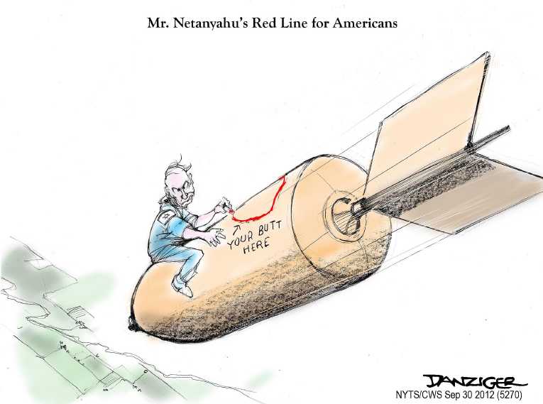 Political/Editorial Cartoon by Jeff Danziger, CWS/CartoonArts Intl. on Madman Pushes for War