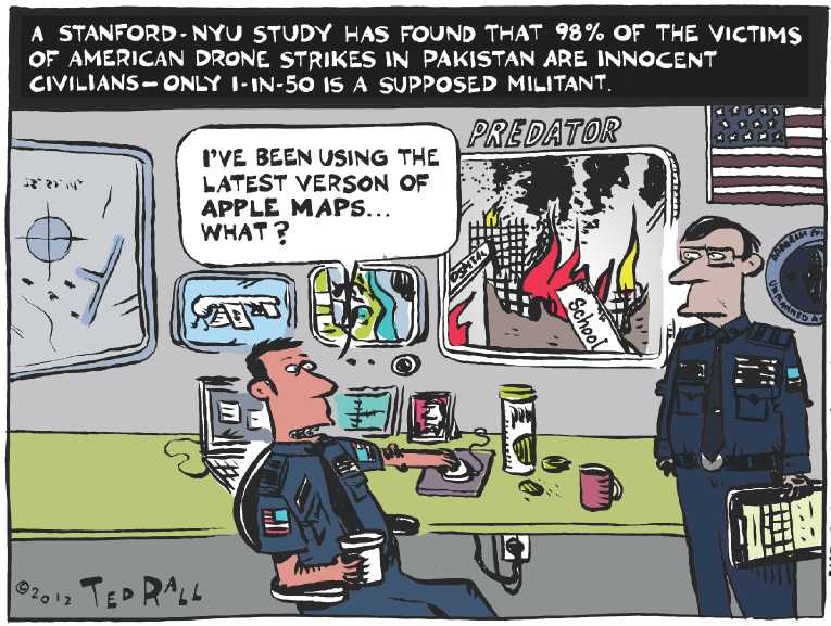 Political/Editorial Cartoon by Ted Rall on War Against Terror Escalating