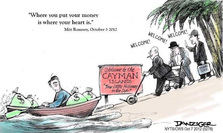 Political/Editorial Cartoon by Jeff Danziger, CWS/CartoonArts Intl. on Romney Surging