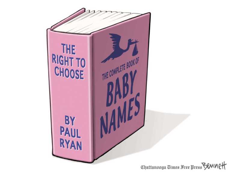 Political/Editorial Cartoon by Clay Bennett, Chattanooga Times Free Press on Ryan Destroys Ryan