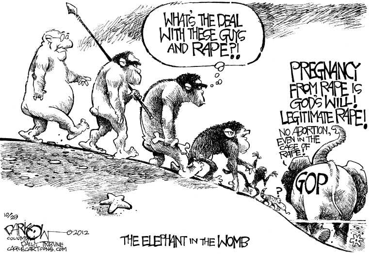 Political/Editorial Cartoon by John Darkow, Columbia Daily Tribune, Missouri on GOP Doubling Down on Women
