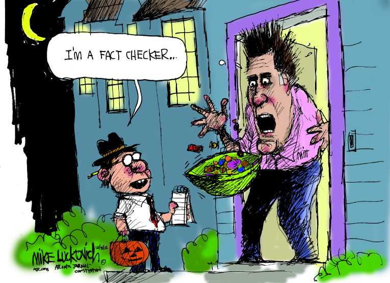 Political/Editorial Cartoon by Mike Luckovich, Atlanta Journal-Constitution on Nation Celebrates Halloween