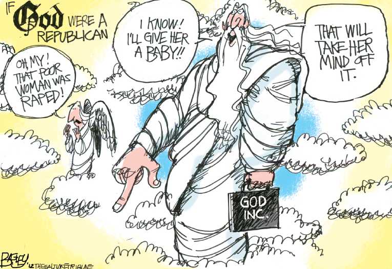 Political/Editorial Cartoon by Pat Bagley, Salt Lake Tribune on Nation Celebrates Halloween