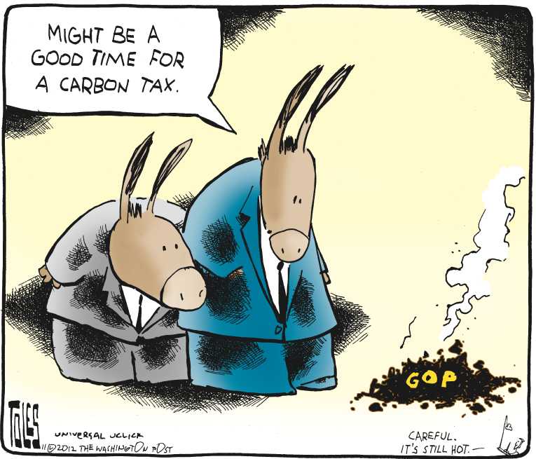 Political/Editorial Cartoon by Tom Toles, Washington Post on Republicans Shocked by Losses