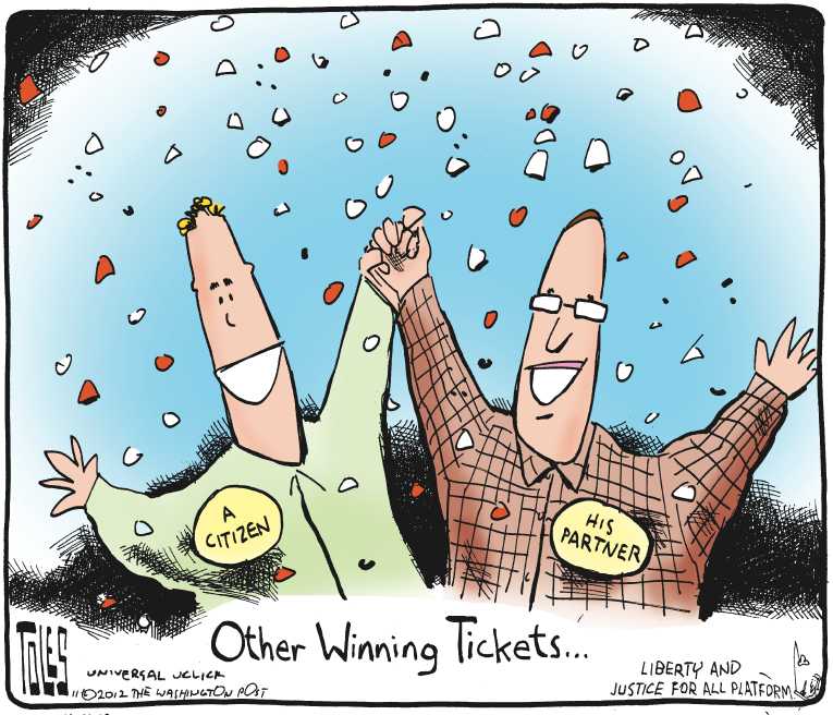 Political/Editorial Cartoon by Tom Toles, Washington Post on In Other News