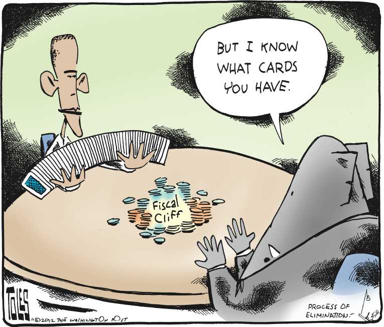 Political/Editorial Cartoon by Tom Toles, Washington Post on Republicans Consider Compromise