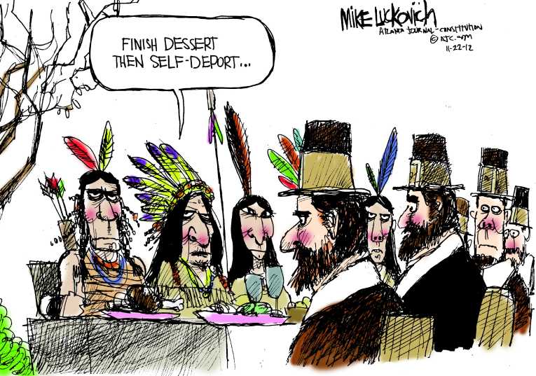 Political/Editorial Cartoon by Mike Luckovich, Atlanta Journal-Constitution on In Other News