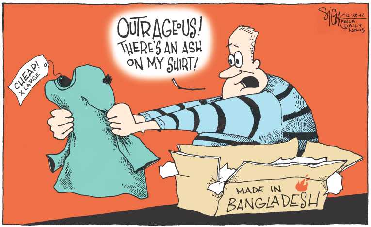 Political/Editorial Cartoon by Signe Wilkinson, Philadelphia Daily News on Walmart Under Fire