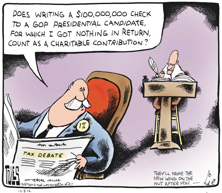 Political/Editorial Cartoon by Tom Toles, Washington Post on GOP Making Key Changes
