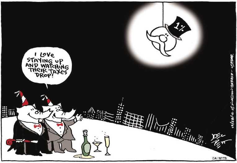 Political/Editorial Cartoon by Joel Pett, Lexington Herald-Leader, CWS/CartoonArts Intl. on Republicans Sticking to Principles