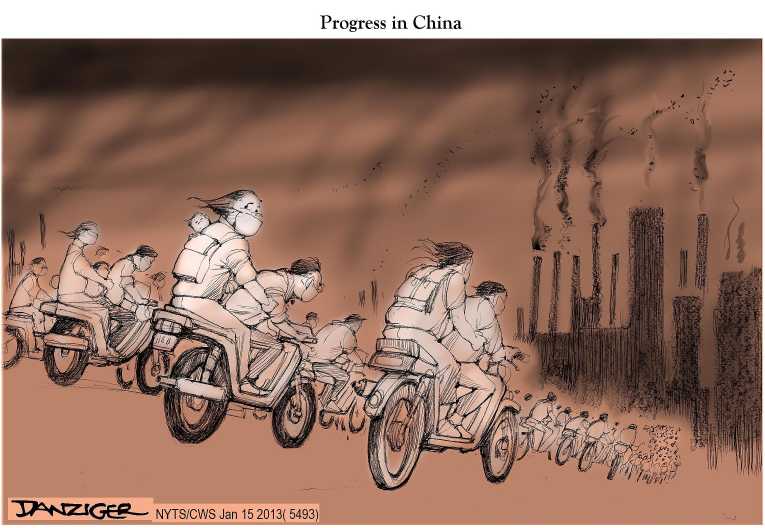Political/Editorial Cartoon by Jeff Danziger, CWS/CartoonArts Intl. on 2012 Hottest Year on Record