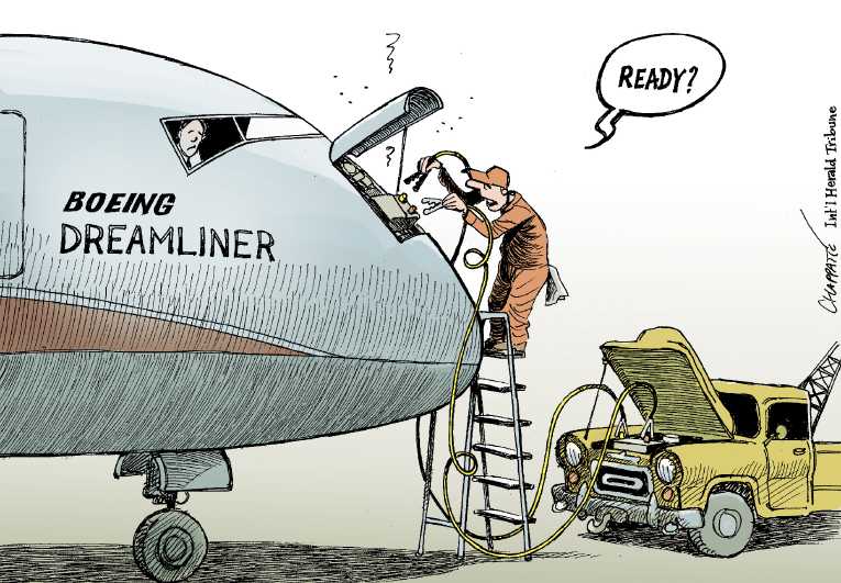 Political/Editorial Cartoon by Patrick Chappatte, International Herald Tribune on In Other News